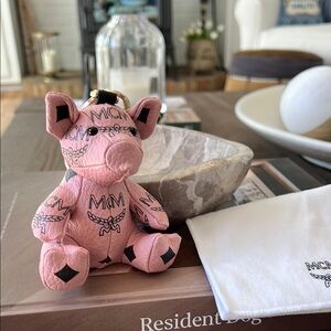 MCM Pink Key Holder
